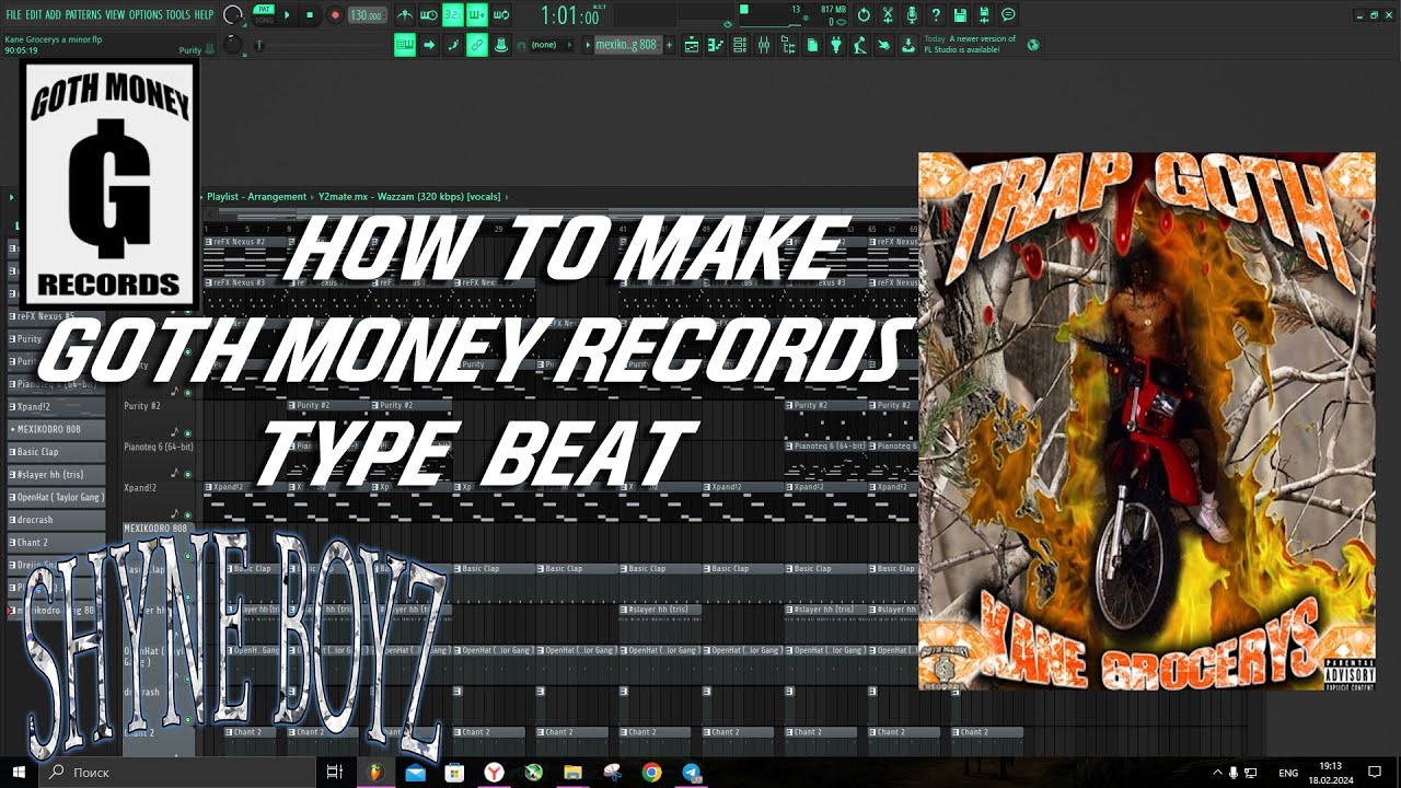How to make Goth Money Records / Kane Grocerys type beat