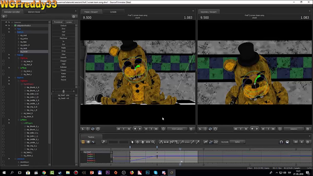 (Sfm-Fnaf2) My Progress #3 Fnaf screen team