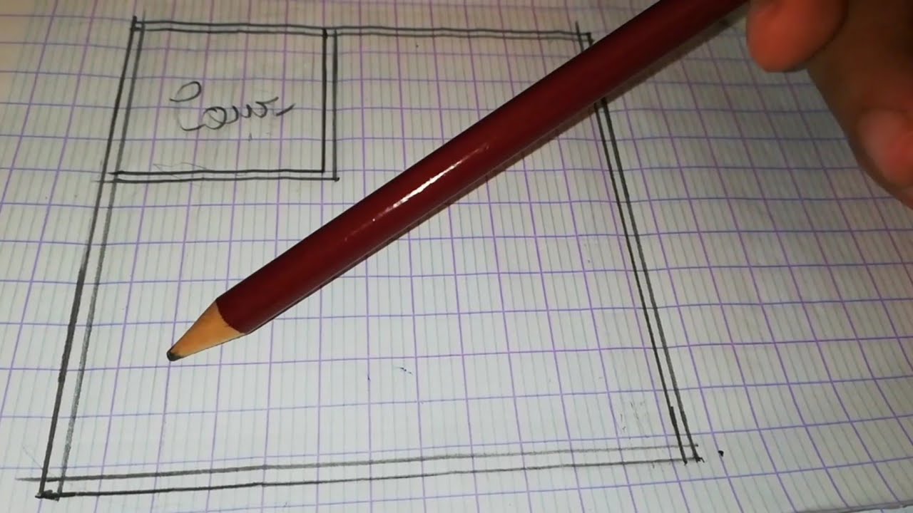 طريقة مبسطة لرسم فكرة تصميم منزل/ كلشي يرجع مهندس👍👍😁😁😁😁(1)