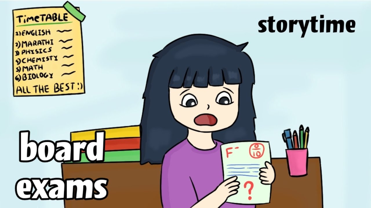 Board Exams storytime || my board exam experience| animation video