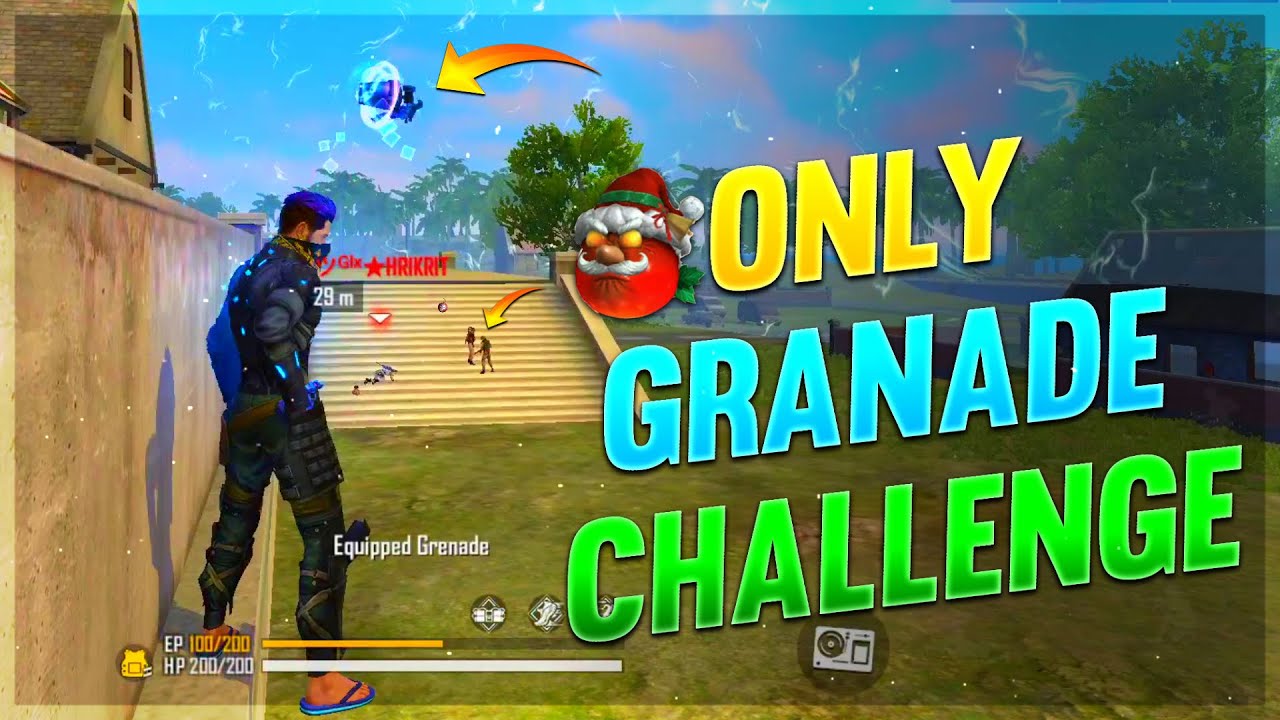 Power Of Grenade || Only Grenade  Challenge || Clash Squad - Free Fire