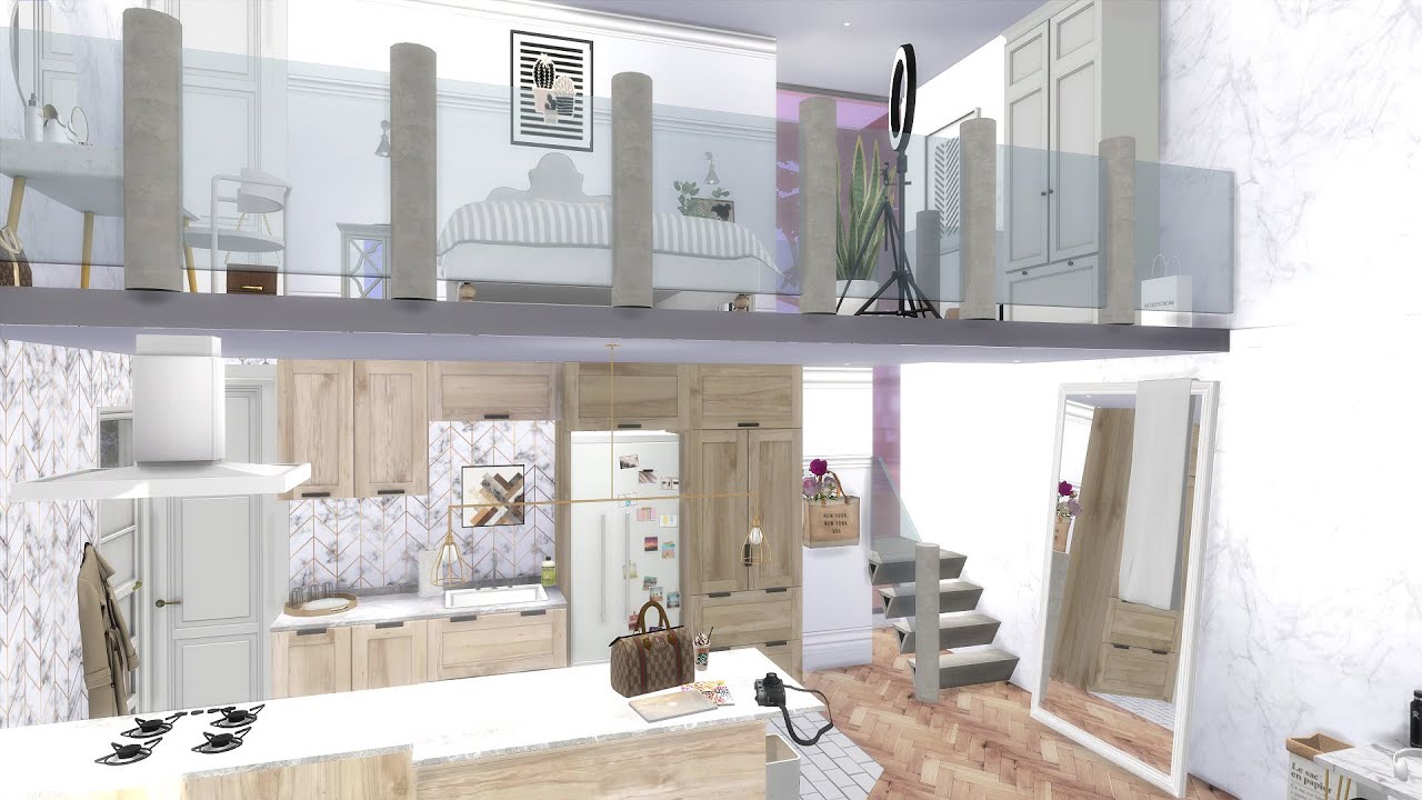 ССЫЛКИ YOUTUBERS LOFT + CC | The Sims 4 | Скоростная сборка