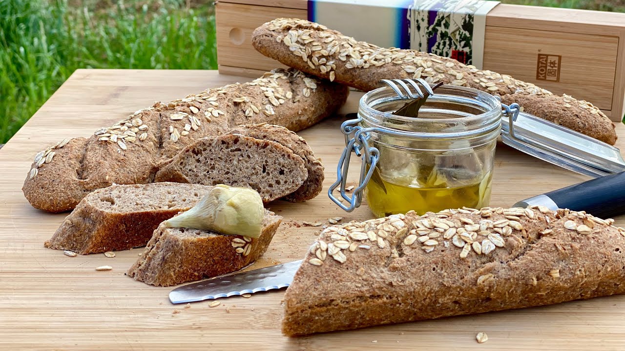 WHOLE WHEAT SOURDOUGH BAGUETTE the spectacular recipe 🥖 How to make French Baguette