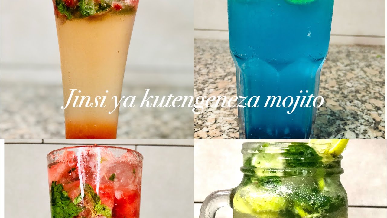 JINSI YA KUTENGENEZA AINA TANO YA MOJITO NYUMBANI