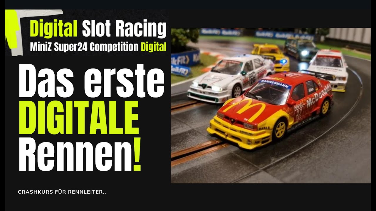 Erstes Rennen Carrera Digital D132 Organisieren Welches Auto Tanken Überholen Chaos. Für Rennleiter