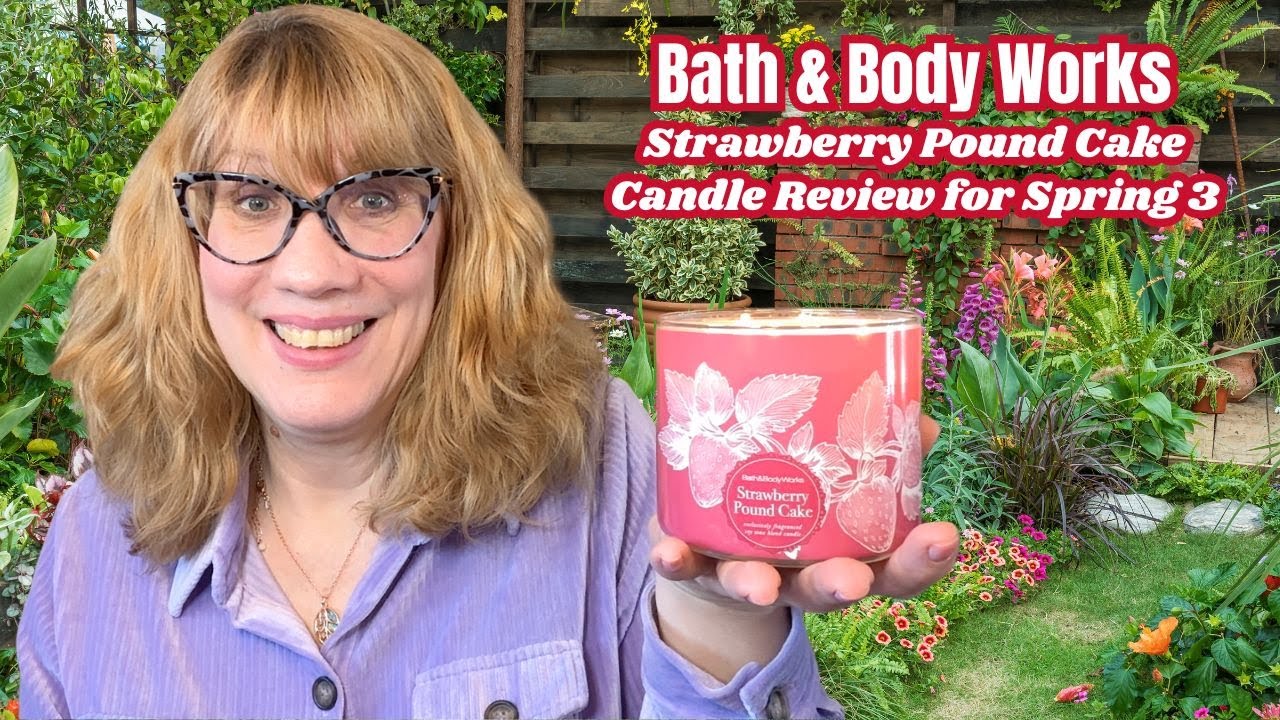 Bath & Body Works Strawberry Pound Cake Candle Review for Spring 3