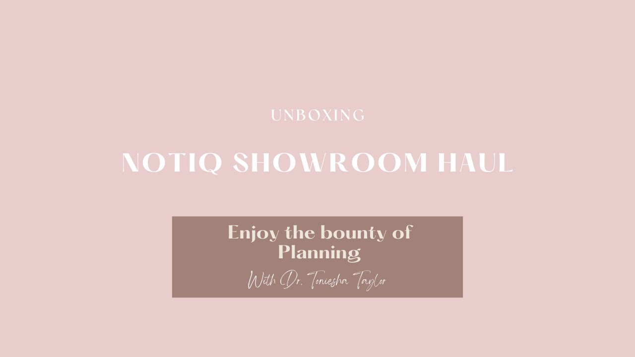 Notiq Showroom Haul