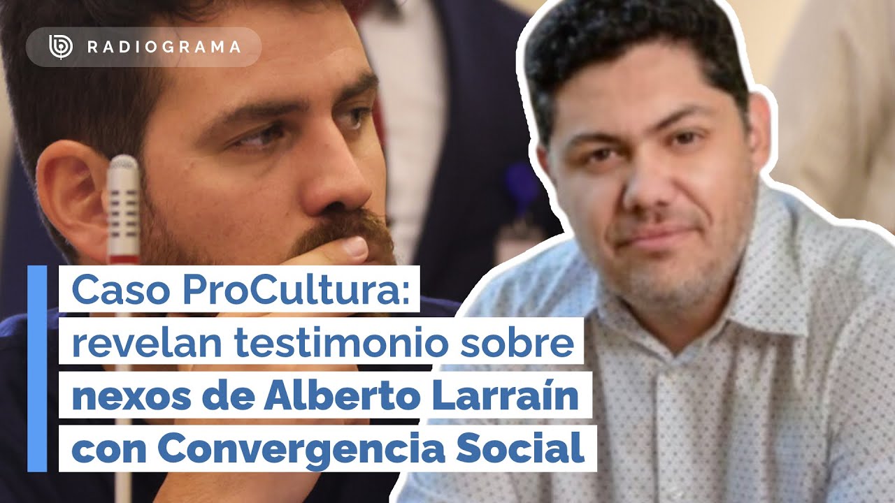 Caso ProCultura: revelan testimonio sobre nexos de Alberto Larraín con Convergencia Social (RD)
