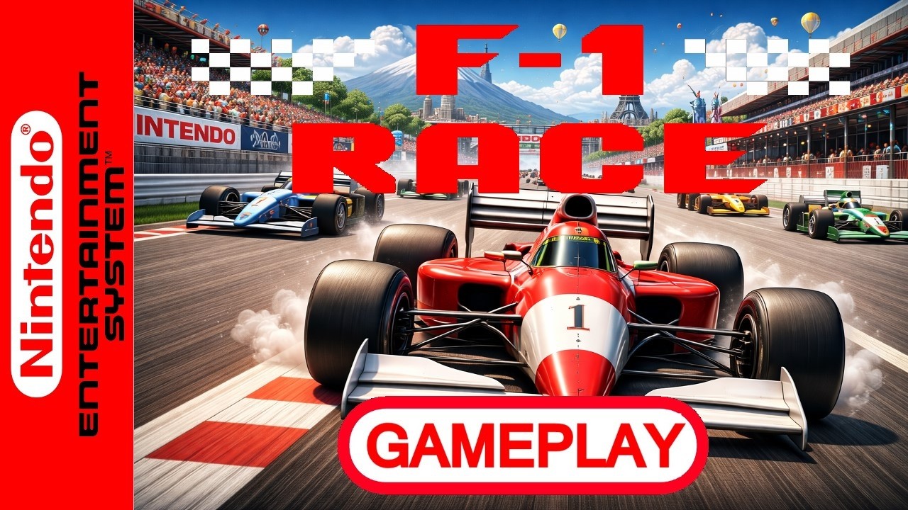 F1 Race (1984) – Full Gameplay | No Commentary | All Levels | Retro Famicom & Game Boy 🚗💨
