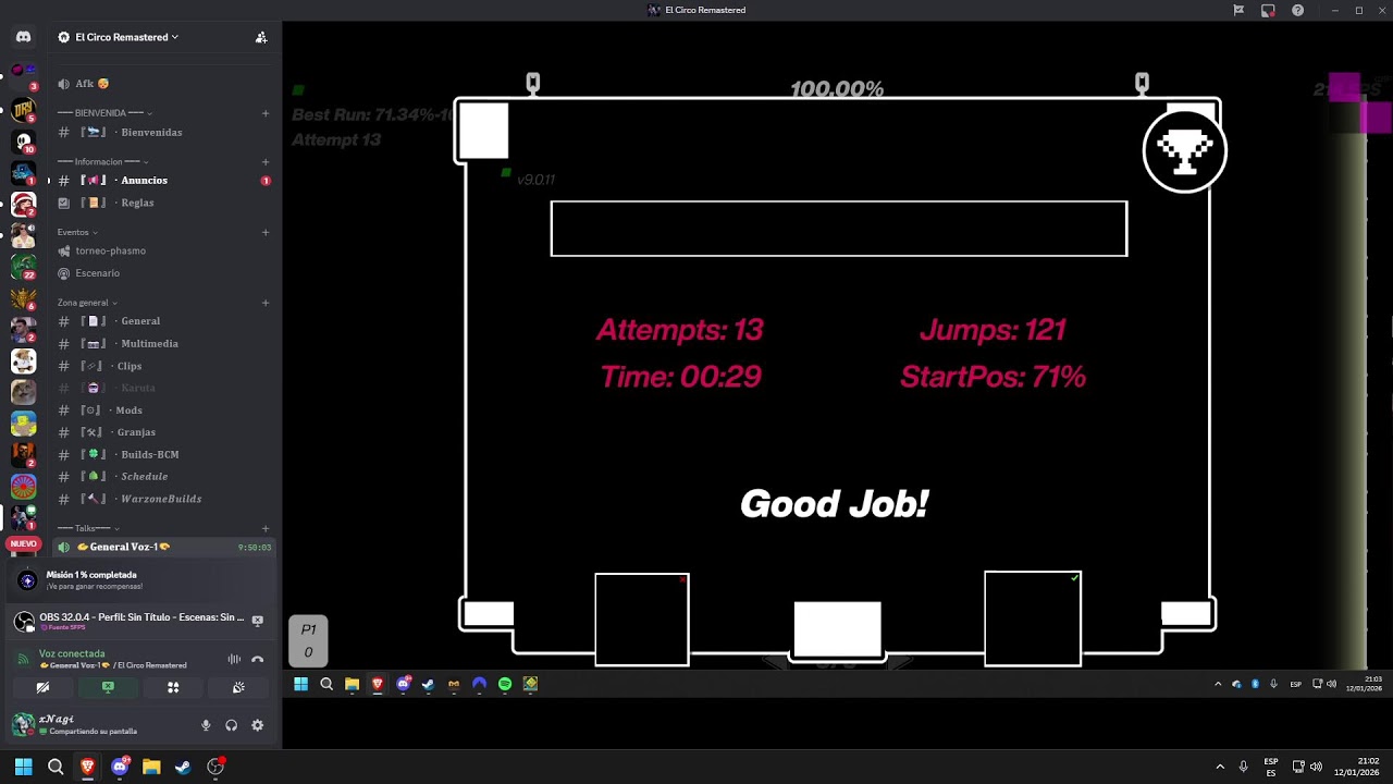 Geometry dash aftermath 90%