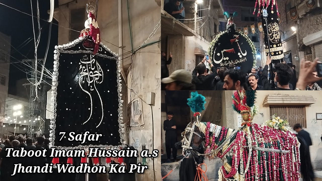 7 Safar 2025 | Taboot Baramad Imam Hussain a.s | Jhandi Wadhon Ka Pir| Khai Road Hyderabad Sindh...