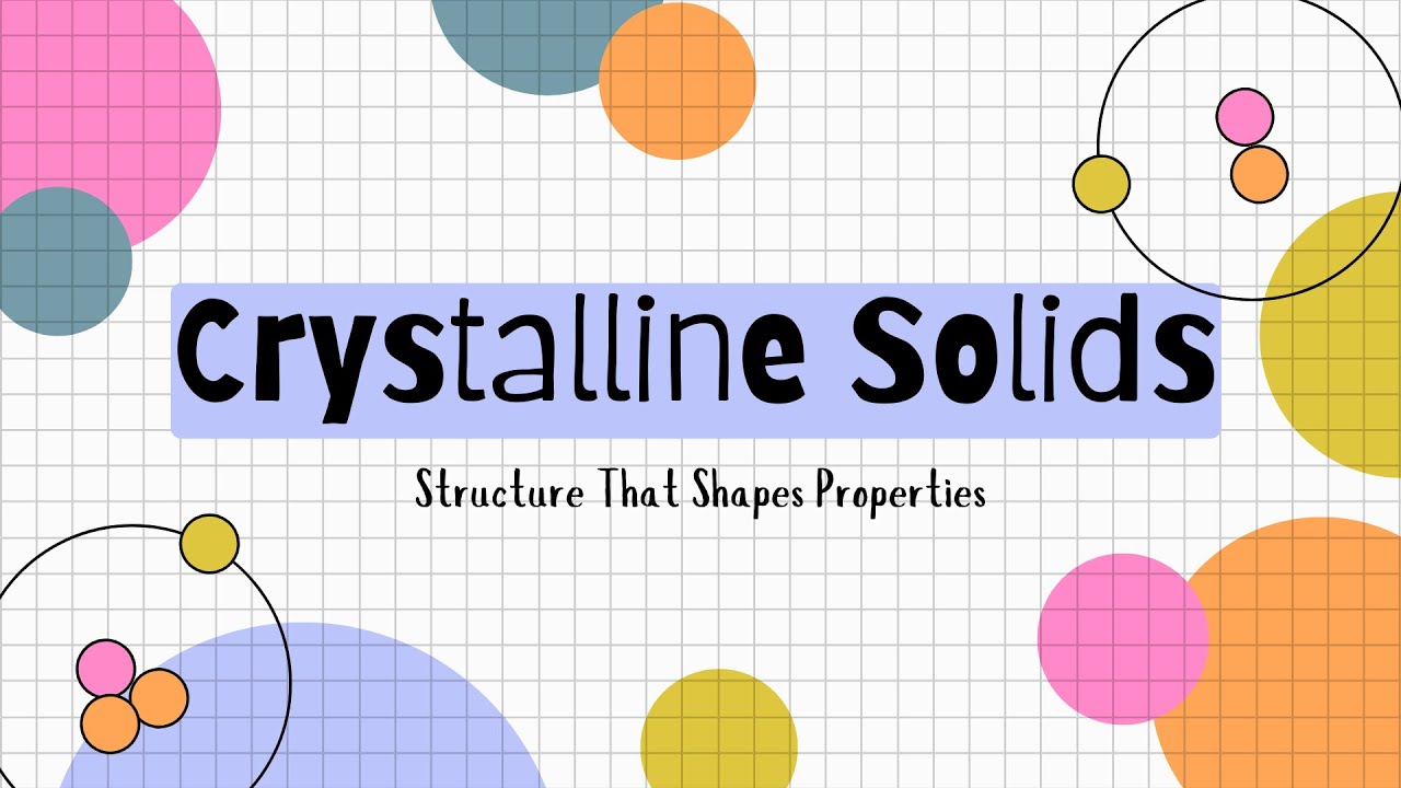 “Crystalline Solids Structure That Shapes Properties”