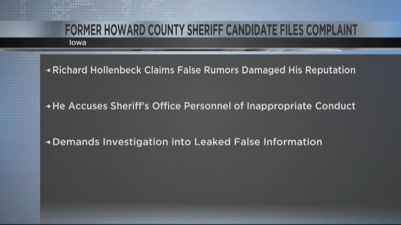 Former  Howard County Sheriff candidate files complaint against Sheriff's Office