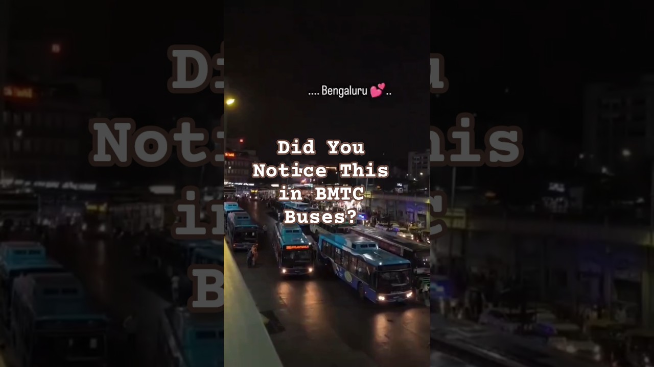 Useful BMTC Bus Feature You Should Know! 🔋🚌