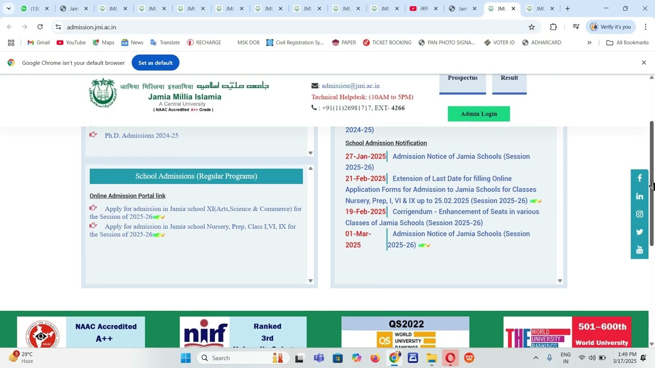 How do download jmi class 6th entrance admit card | Jamia ka admit card kaise download kare 2025-26