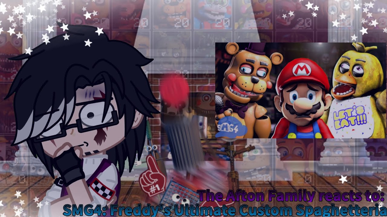 ||Afton Family reacts to: Freddy's Ultimate Custom Spaghetteria||