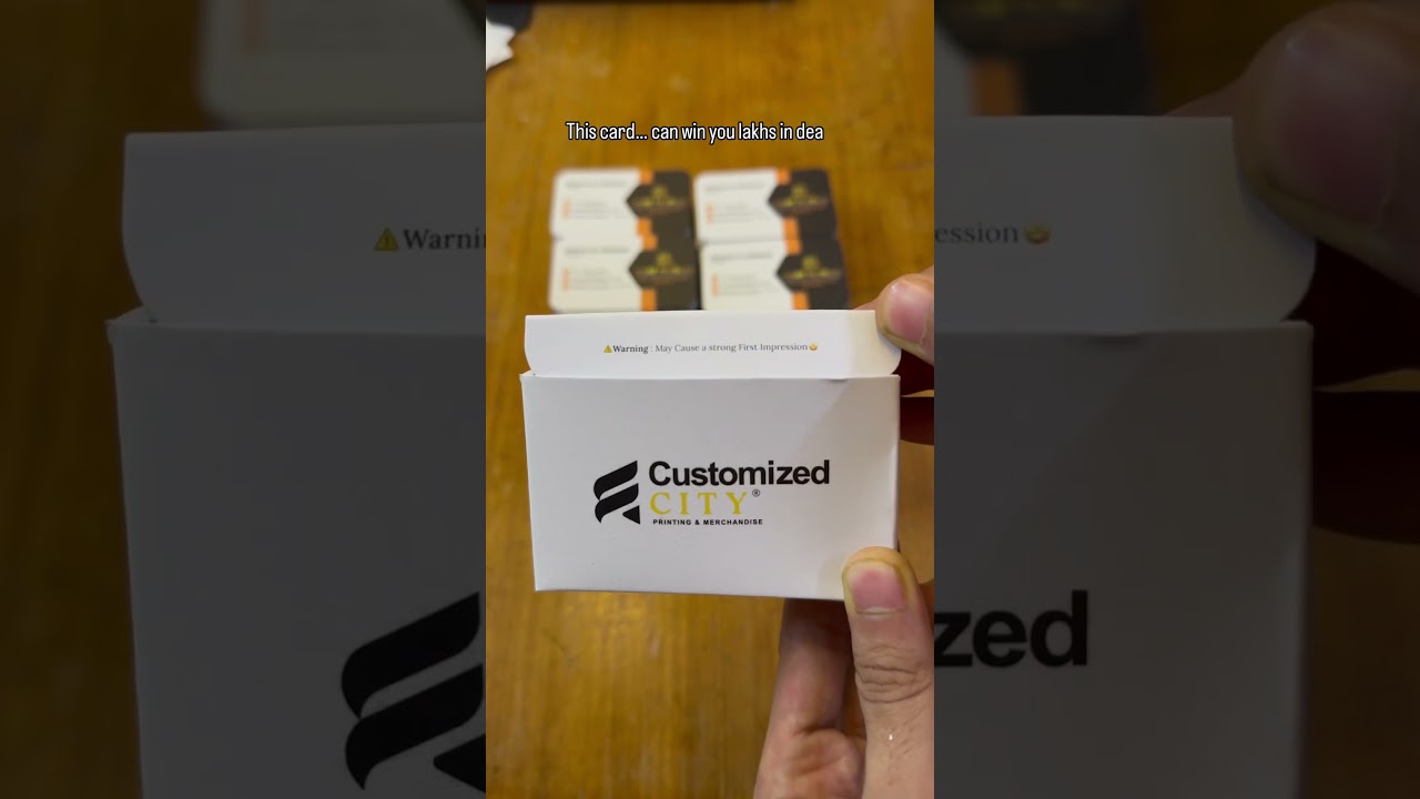 Premium Business Cards with Luxury Box ✨ Custom Visiting Cards Printing India | Brand Identity