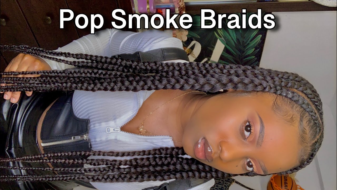 2021 HOW TO: POPSMOKE BRAIDS ON YOURSELF|| Very Short Hair #tribalbraids