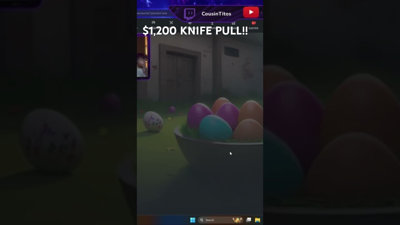 $1,200 KNIFE!!!! #streamer #smallcommunity #twtich #gaming #live #stream