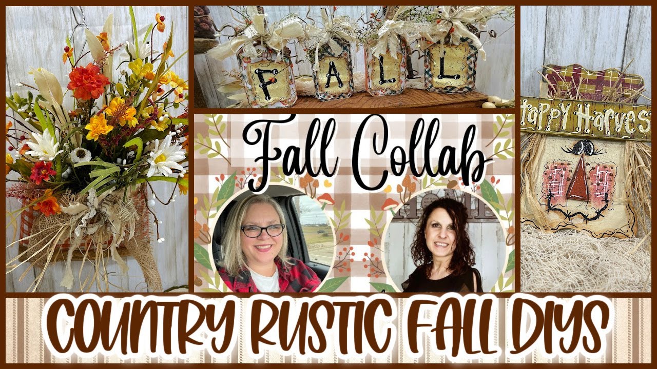 🍂 🌾 COUNTRY RUSTIC FALL DIYS || DIY Farmhouse Crafts || Fall Crafts for 2022