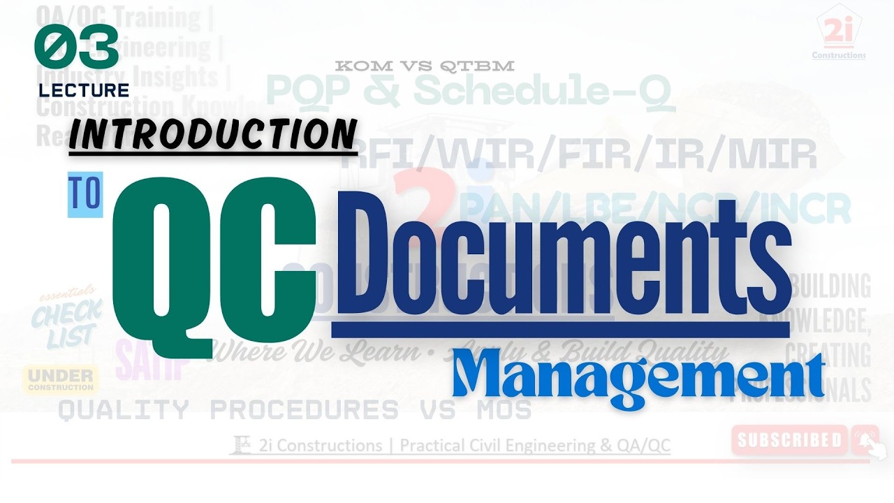 03_QC Document Management on Saudi Mega Projects | ISO 9001 & Site Practice | #2iconstructions
