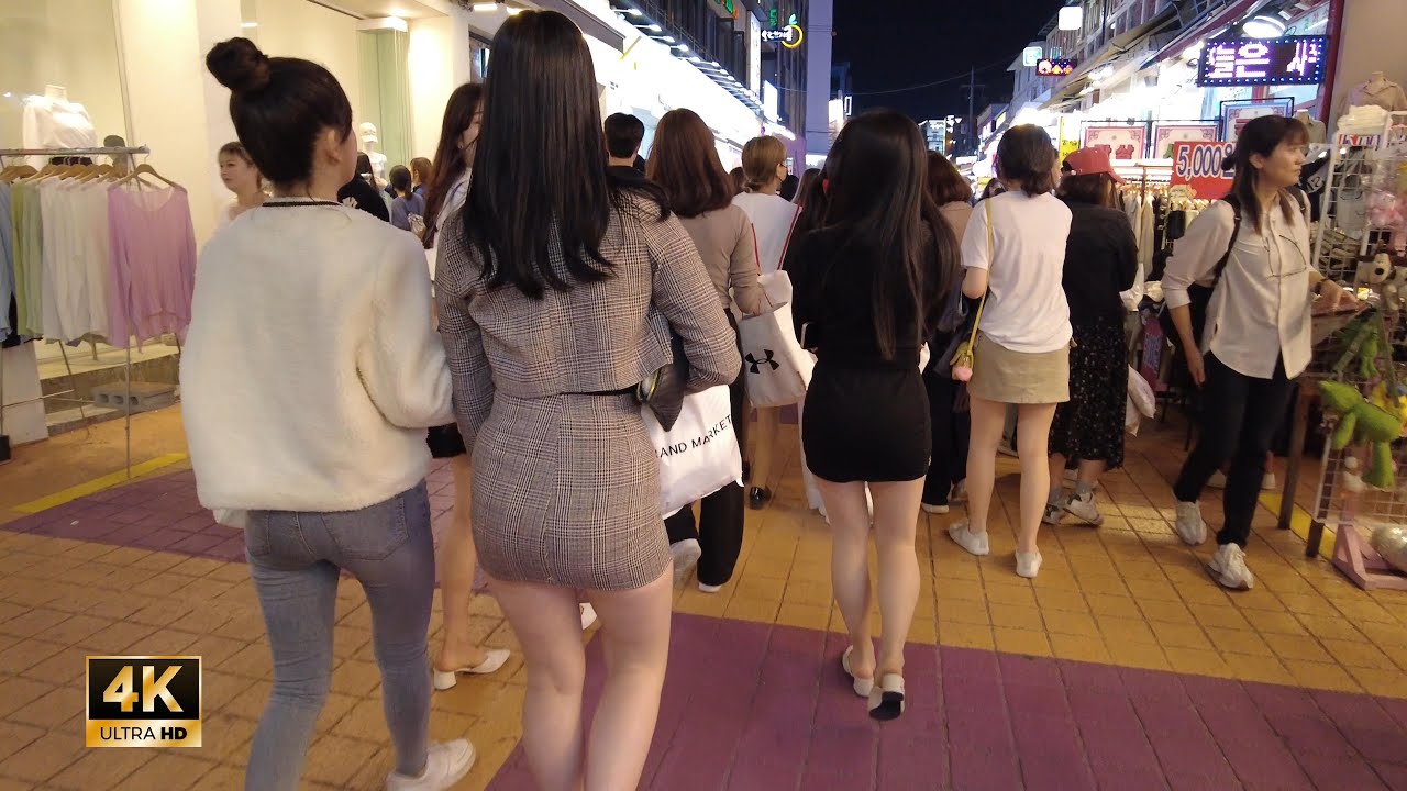 ［Hongdae 4K］Seoul Night Walk!! ~ 토요일 밤 쏟아져 나오는 홍대 거리 인파 & 클럽 거리