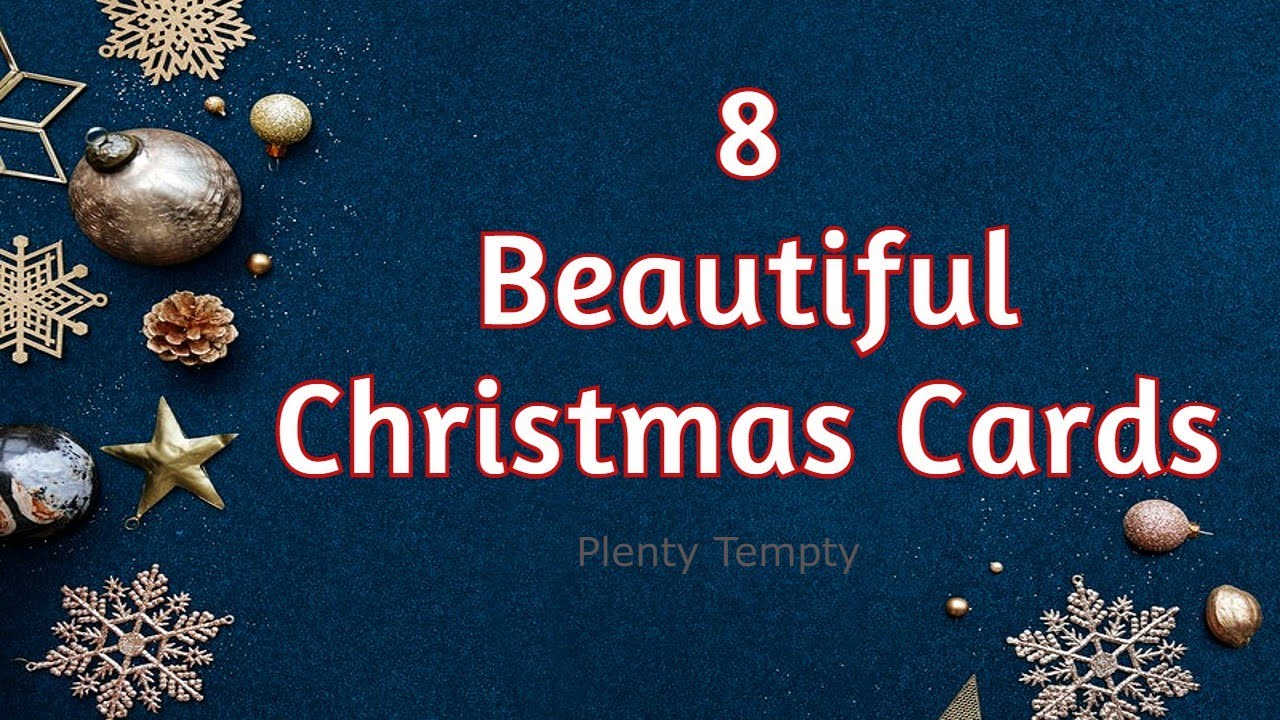8 Christmas Greeting Card Ideas / Easy Christmas Card Making Ideas / How To Make Christmas Card