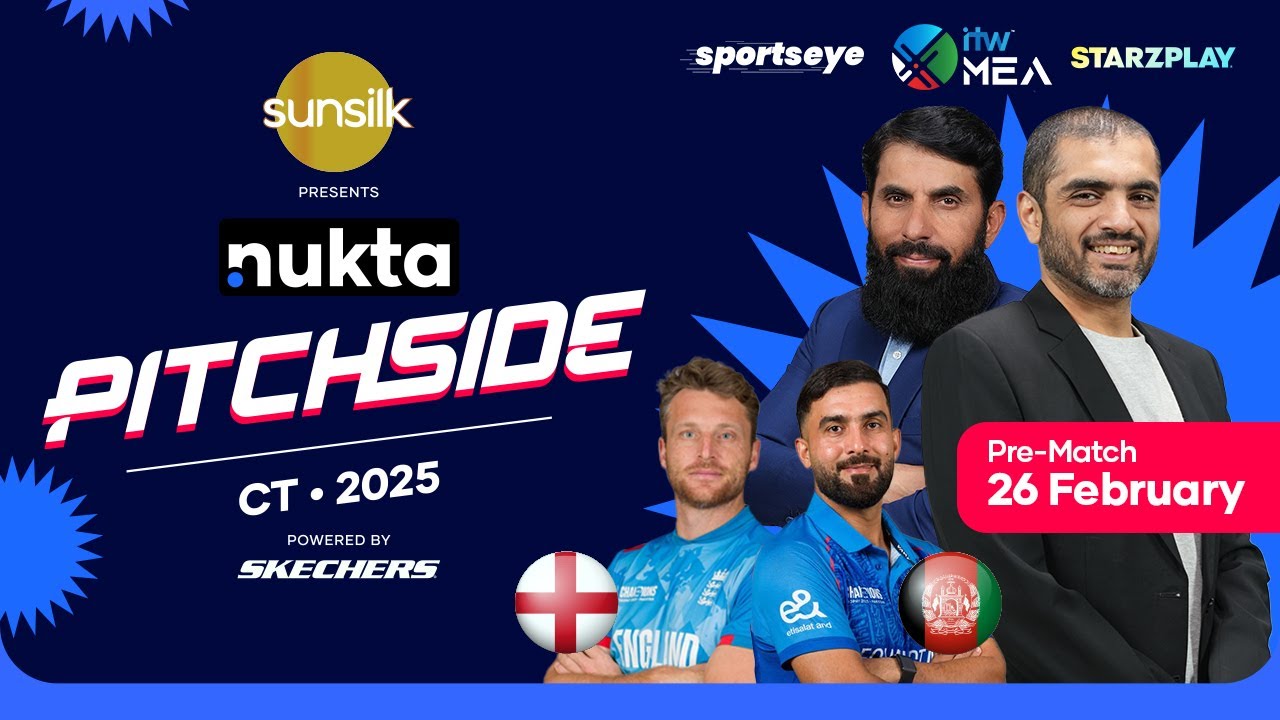Pitchside: Champions Trophy | AFG vs ENG | 2025 (Pre-Match Analysis) | Nukta