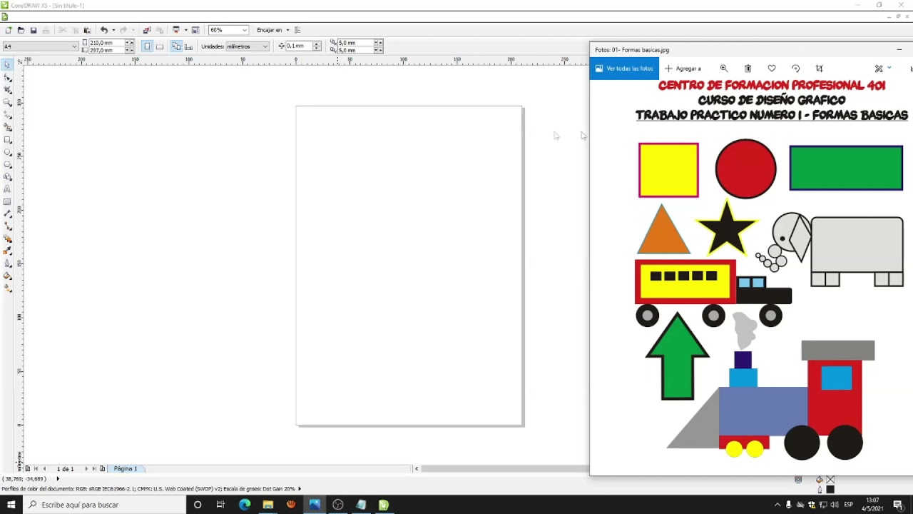 COREL DRAW CLASE 1   CFP 401 SAN JOSE