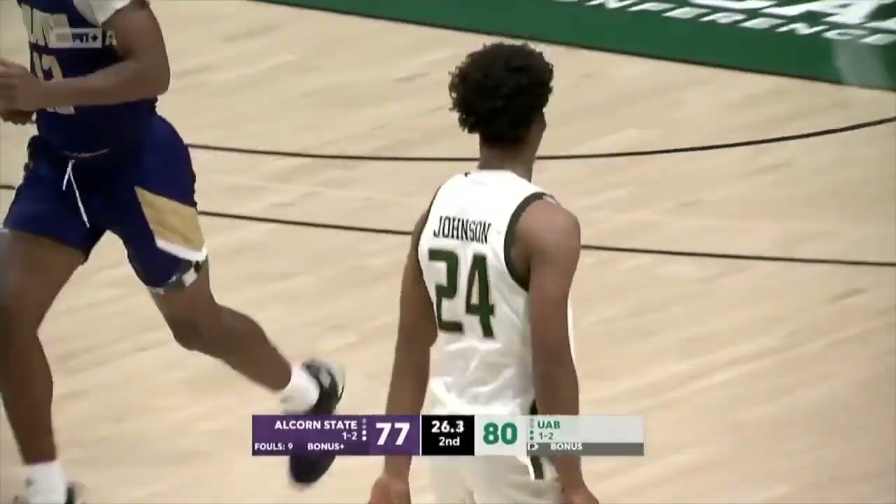 Efrem Johnson Game Winner | UAB vs Alcorn State Full Ending 11-16-23