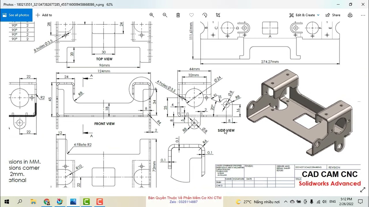Bài 7 Thực hành thiết kế kim loại tấm trên phần mềm NX # Sheet Metal 7