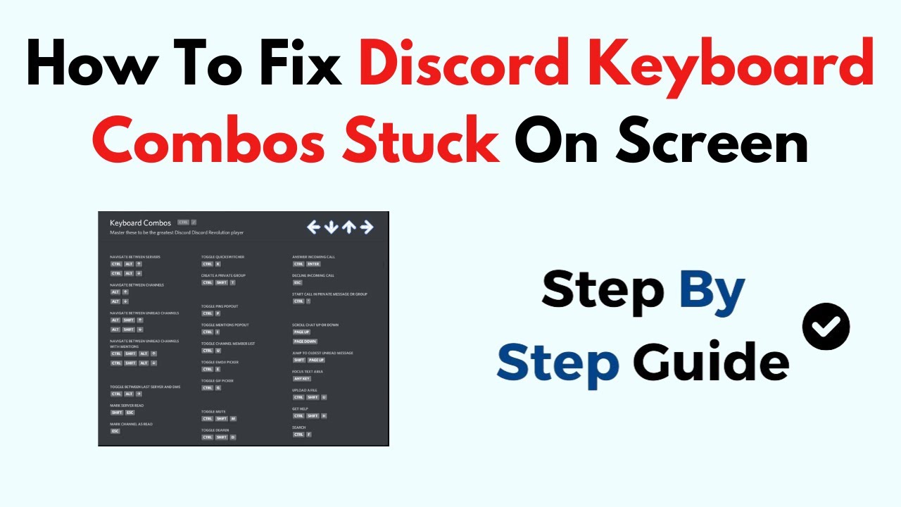 How To Fix Discord Keyboard Combos Stuck On Screen