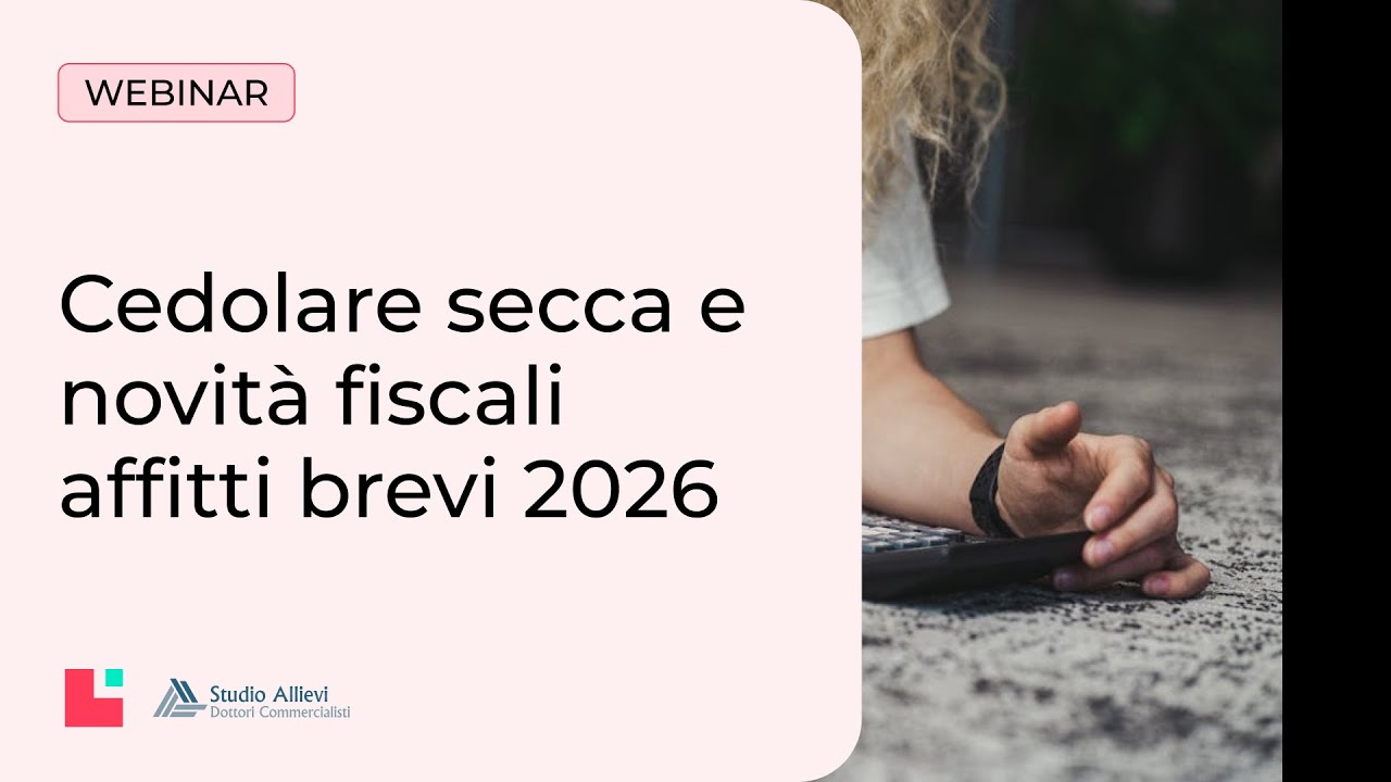 Webinar Cedolare Secca e Novità Fiscali per gli Affitti Brevi nel 2026