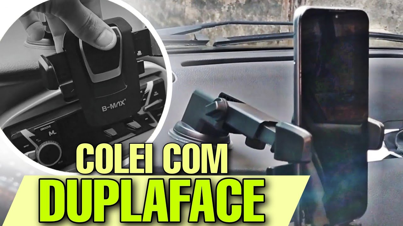 Como colocar suporte de celular no carro para não cair mais - suporte de celular - painel do carro