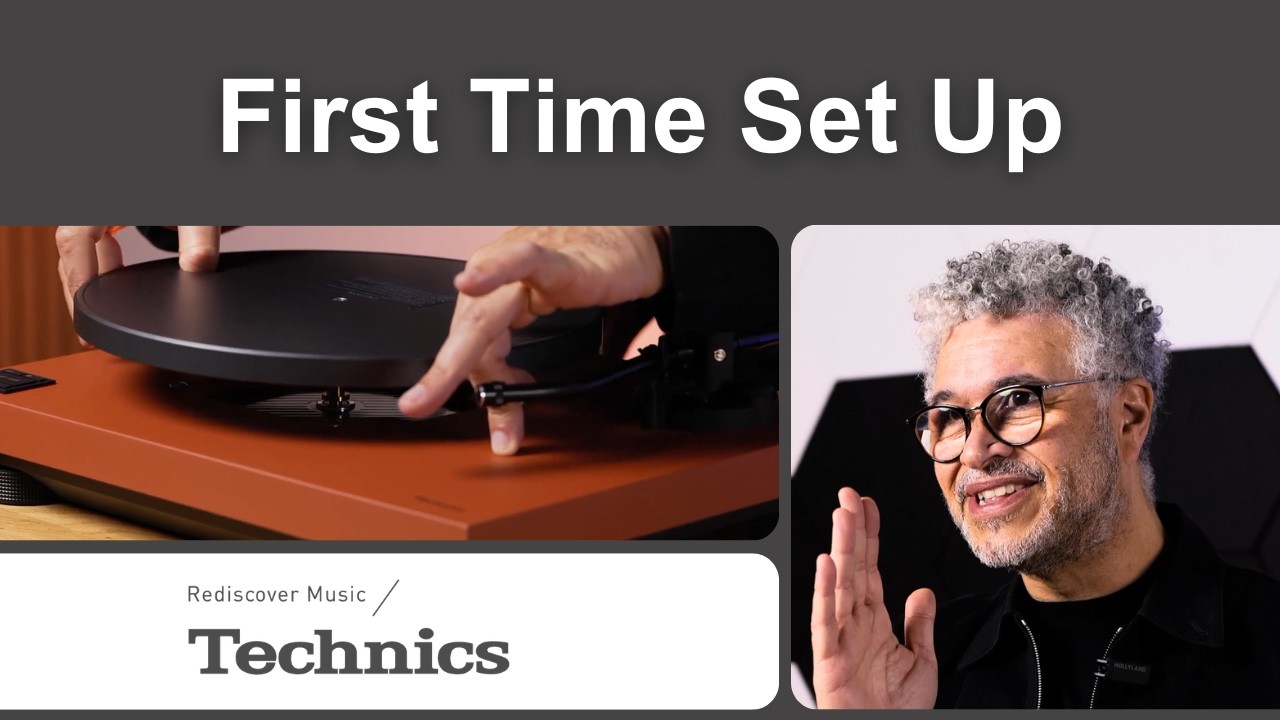 How to set up your Technics turntable for the first time.