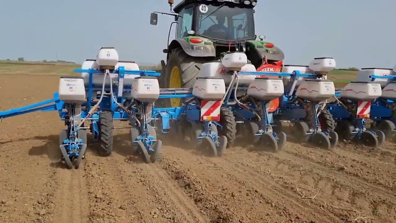 Monosem Ng Plus Monoshox & John Deere 6150R Receipt and Cotton Seeding 2022 #monosem #johndeere