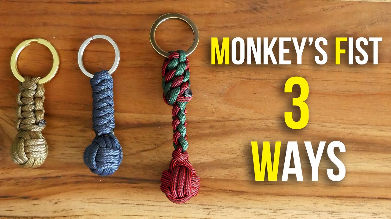 3 Great Ways To Finish A Monkey's Fist Key Chain