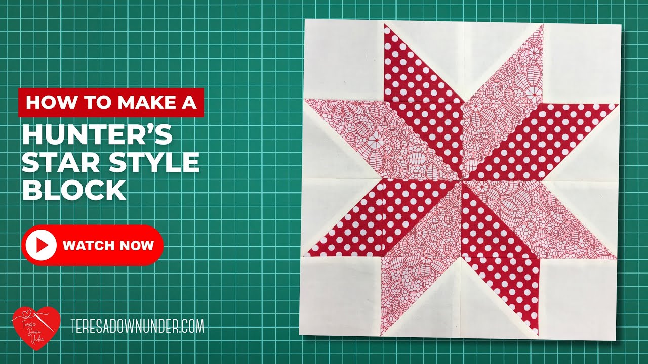How to make a 12-inch Hunters star block