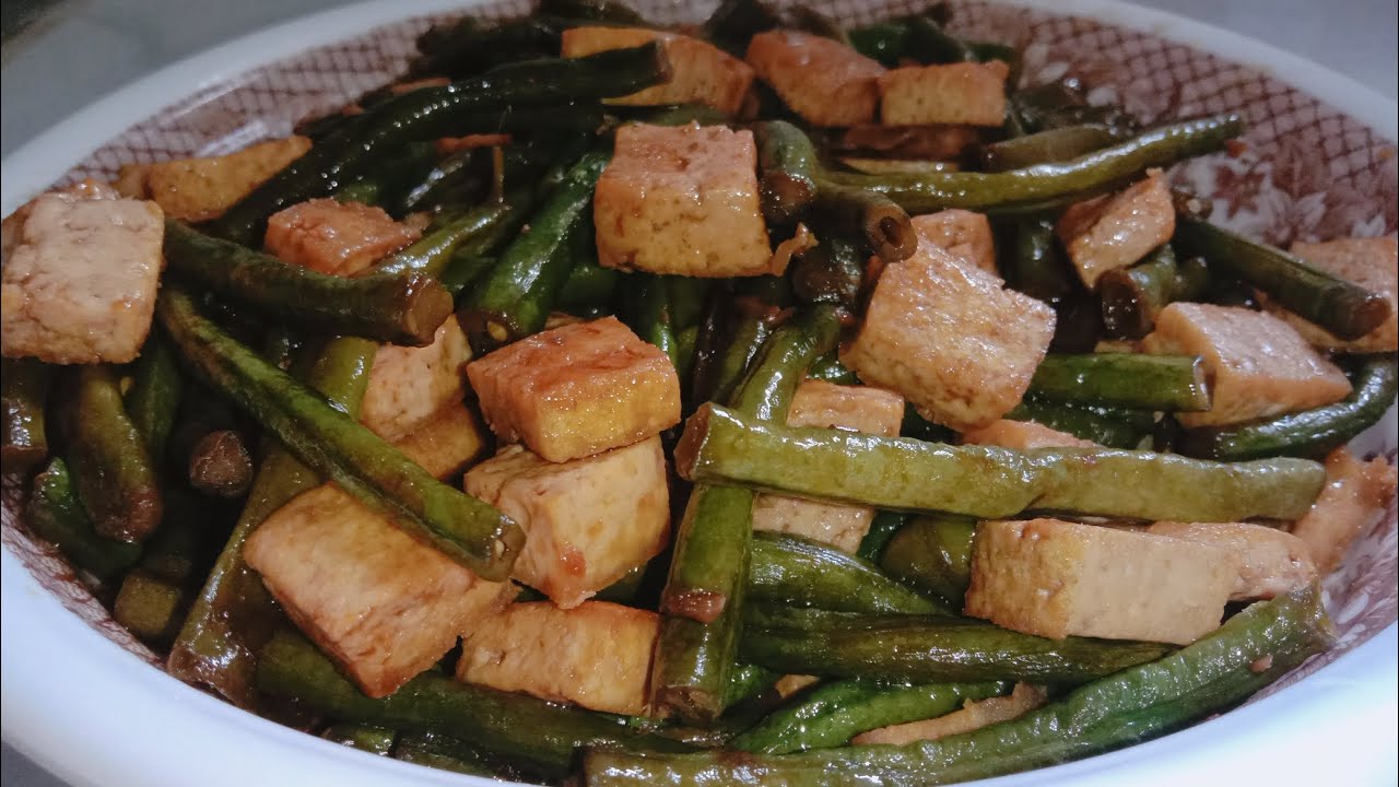 ADOBONG SITAW WITH TOFU  IN OYSTER SAUCE | Affordable and Yummy Ulam for Family | Lutong Bahay