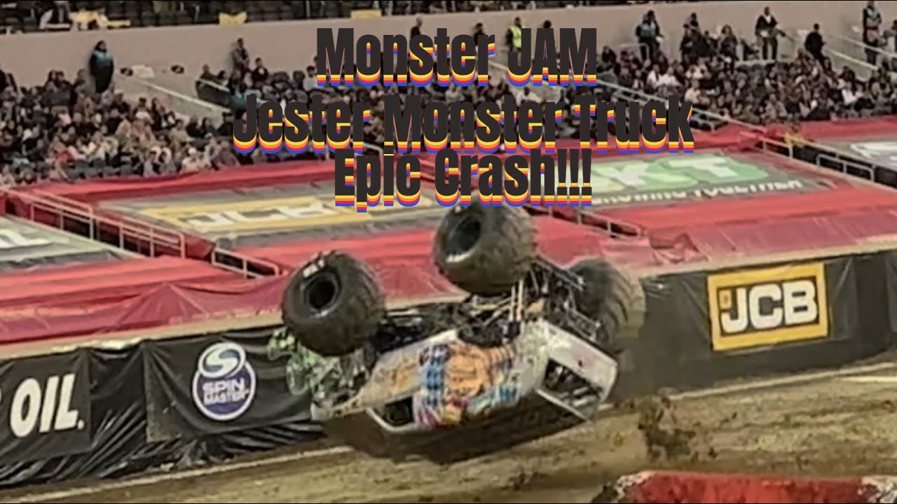 Monster Jam Jester Monster Truck Epic Crash #monsterjam #freestyle #motorsport #monstertruck #viral