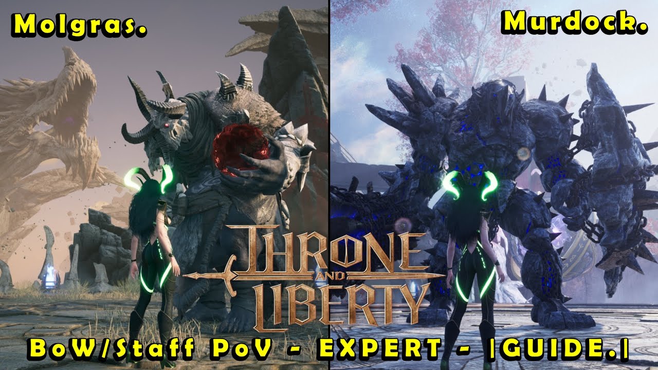 Throne and Liberty Solo Dungeon Guide KR | Molgras & Murdock  - Tier 5.  Staff/Bow PoV |