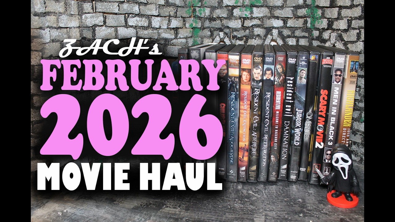 Zach's February 2026 Movie Haul: Resident Evil, Friday the 13th Auto and More (DVDs)