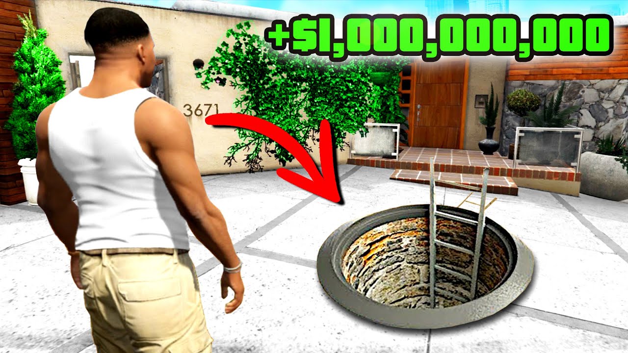 ICH habe einen riesigen BUNKER unter FRANKLINS HAUS in GTA 5 gebaut!!