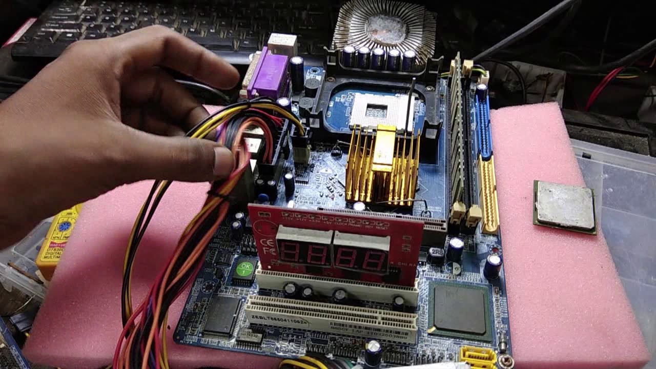 # motherboard repair #understanding why desktop motherboard clock not glowing # motherboard repair