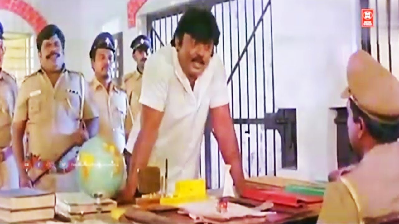 நேர்மையா இருக்கிற அதிகாரி அரசியல்வாதிக்கு தேவையில்லையே|Vijayakanth Action Scenes|Ezhai Jaathi Movie