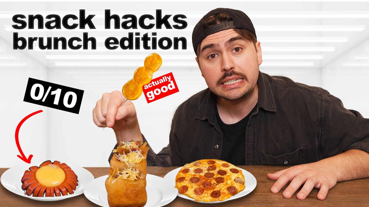I try snack hacks from the internet | BRUNCH