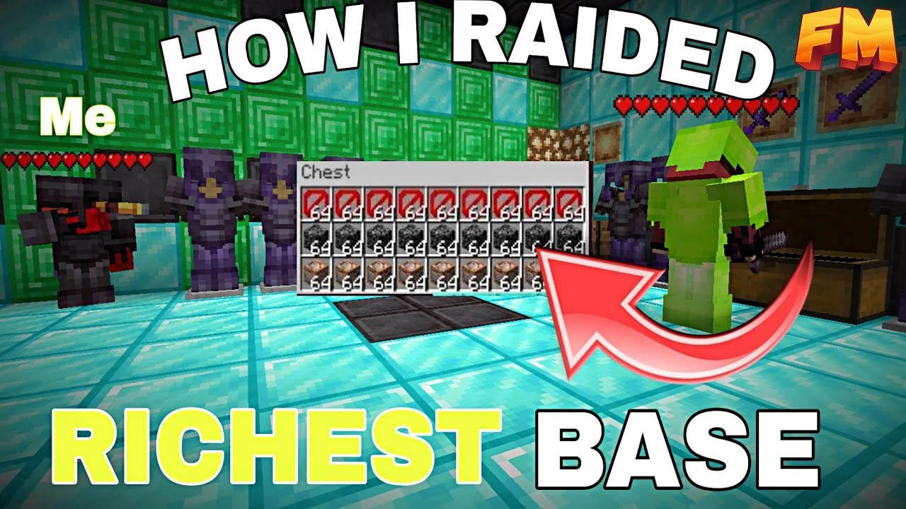 How I Raided Richest Base In FIRE MC !! || @PSD1`s Server
