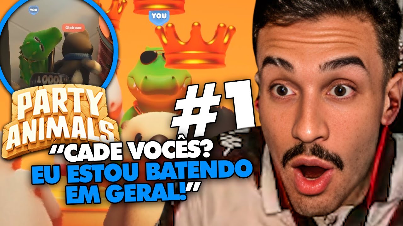 STAG JOGA: A PRIMEIRA GAMEPLAY NO PARTY ANIMALS COM A RAPAZIADA! | Clipes do Stag