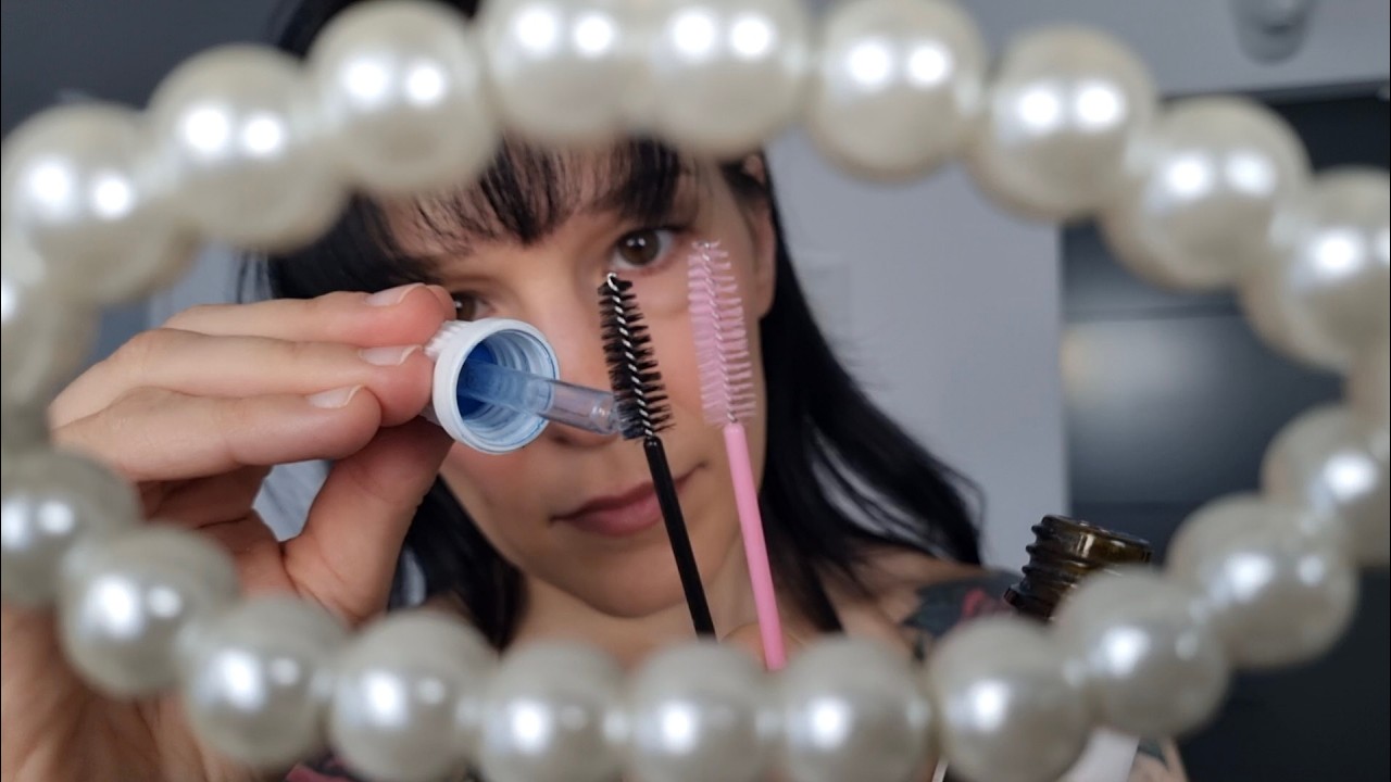 your eye is pearls | eye cleaning ASMR