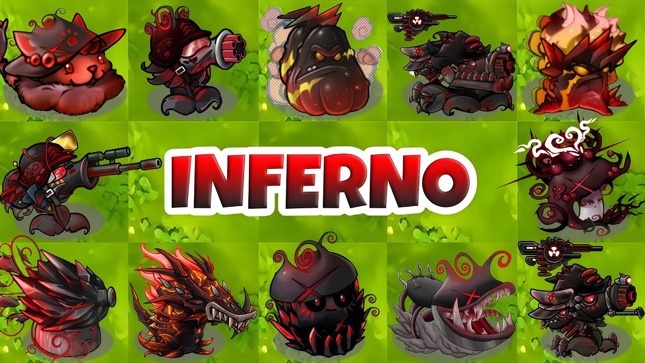 PVZ Fusion 3.3 - All INFERNO Plants Fusion Showcase!!